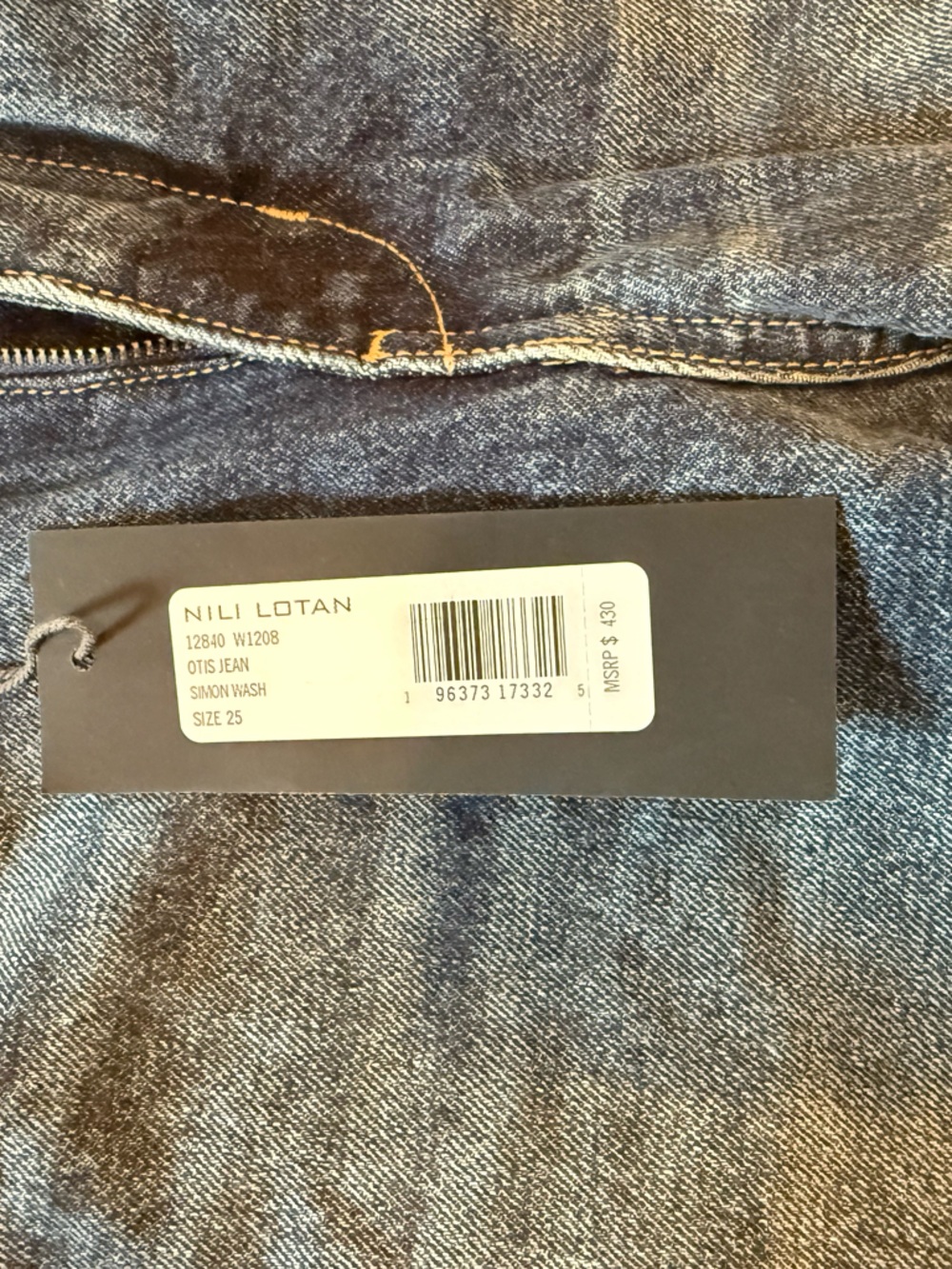 NWT Nili Lotan Otis Jean in Simon wash - Picture 7 of 8